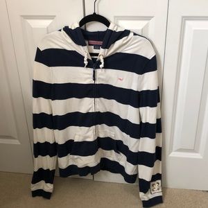 Vineyard Vines striped full zip hoodie